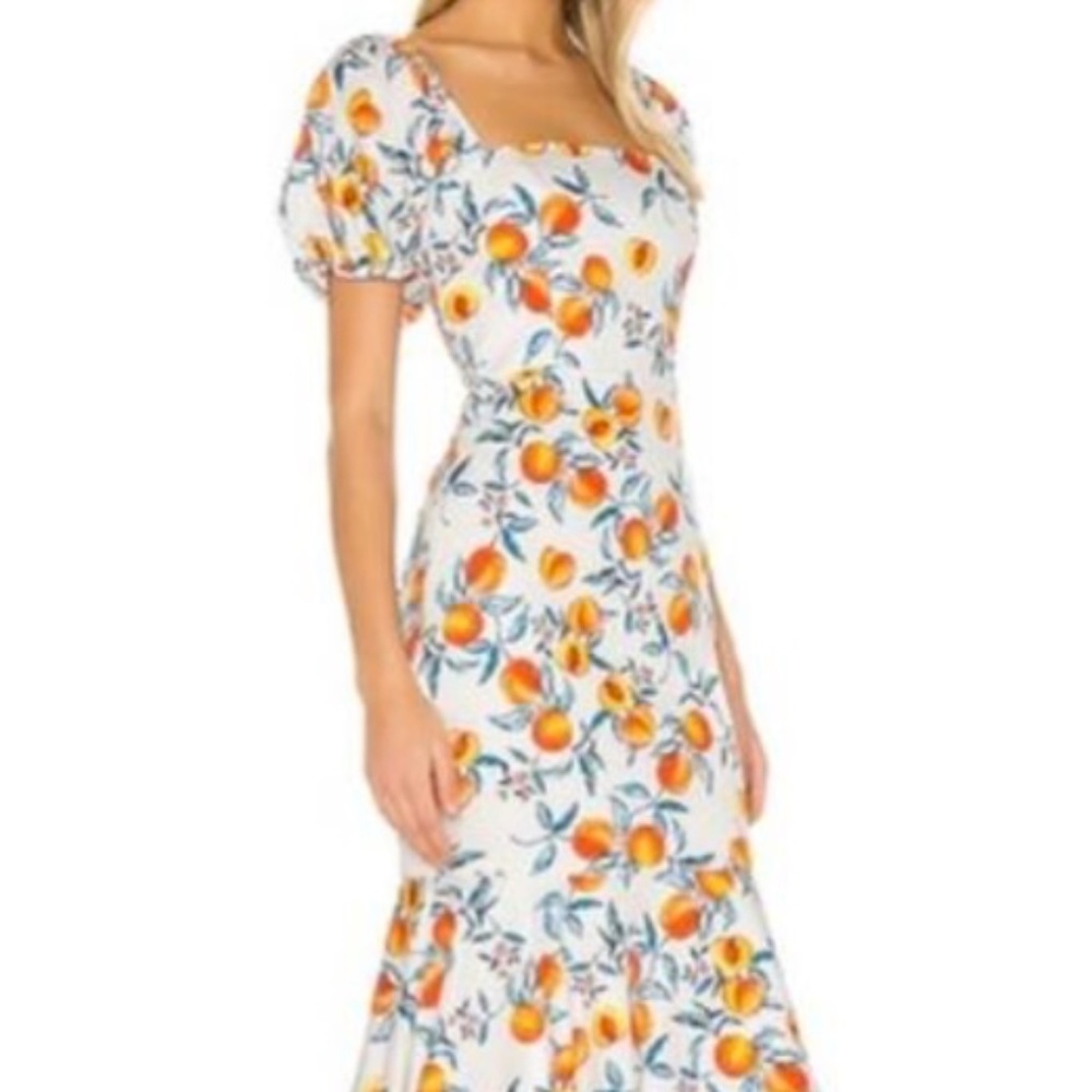 Amanda Uprichard size 4 dress with peaches